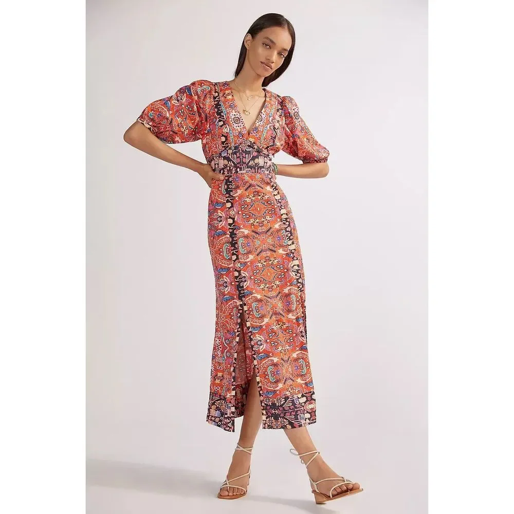 Anthropologie Floral Maxi Dress - Picture 1 of 10